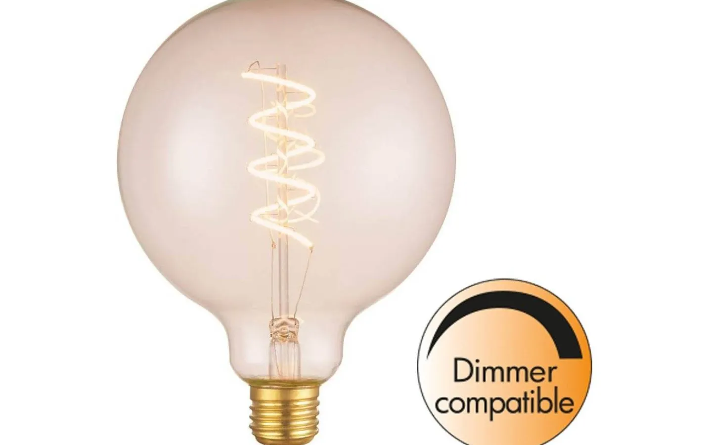 Dekorativa Ljuskällor E27<Halo Design LED E27 Glob 125mm Soft Glow 2200K 130lm 2W(10W) Light