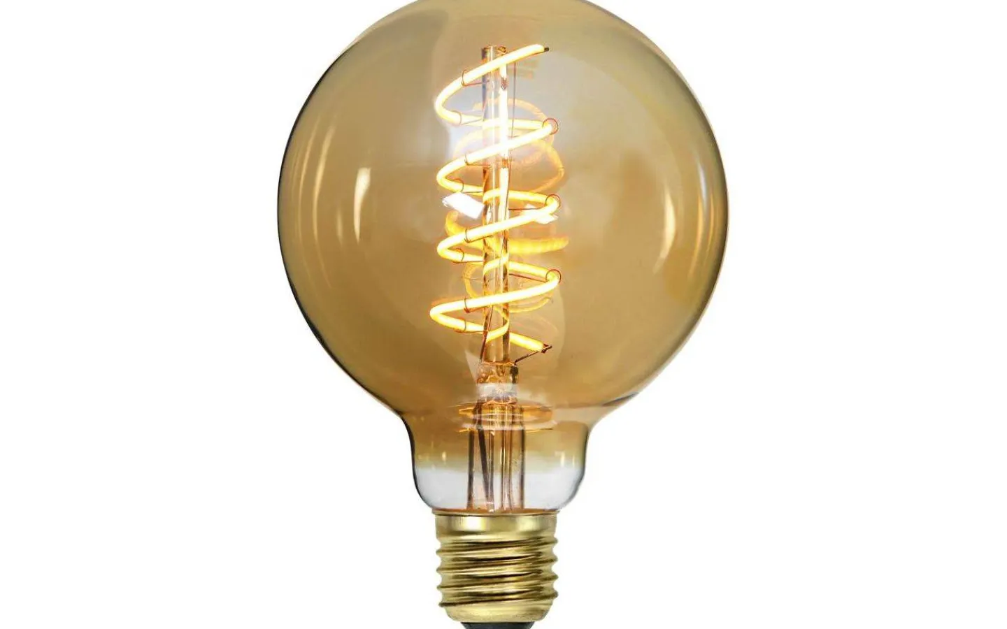 Star Trading LED E27 Glob 95mm Spiral Amber 2000K 150lm 3,2W(15W)* Dekorativa Ljuskällor E27