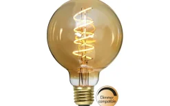 Star Trading LED E27 Glob 95mm Spiral Amber 2000K 150lm 3,2W(15W)* Dekorativa Ljuskällor E27