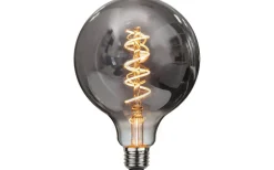 LED E27 Glob 125mm Spiral Smoke 2100K 40lm 2W(4W)