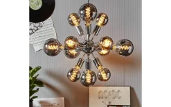 LED E27 Glob 95mm Spiral Smoke 2100K 50lm 2W(5W)