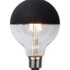 Star Trading LED E27 Glob 95mm Toppförseglad Svart 2600K 260lm 2,8W(26W)* Dekorativa Ljuskällor E27