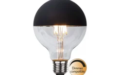 Star Trading LED E27 Glob 95mm Toppförseglad Svart 2600K 260lm 2,8W(26W)* Dekorativa Ljuskällor E27