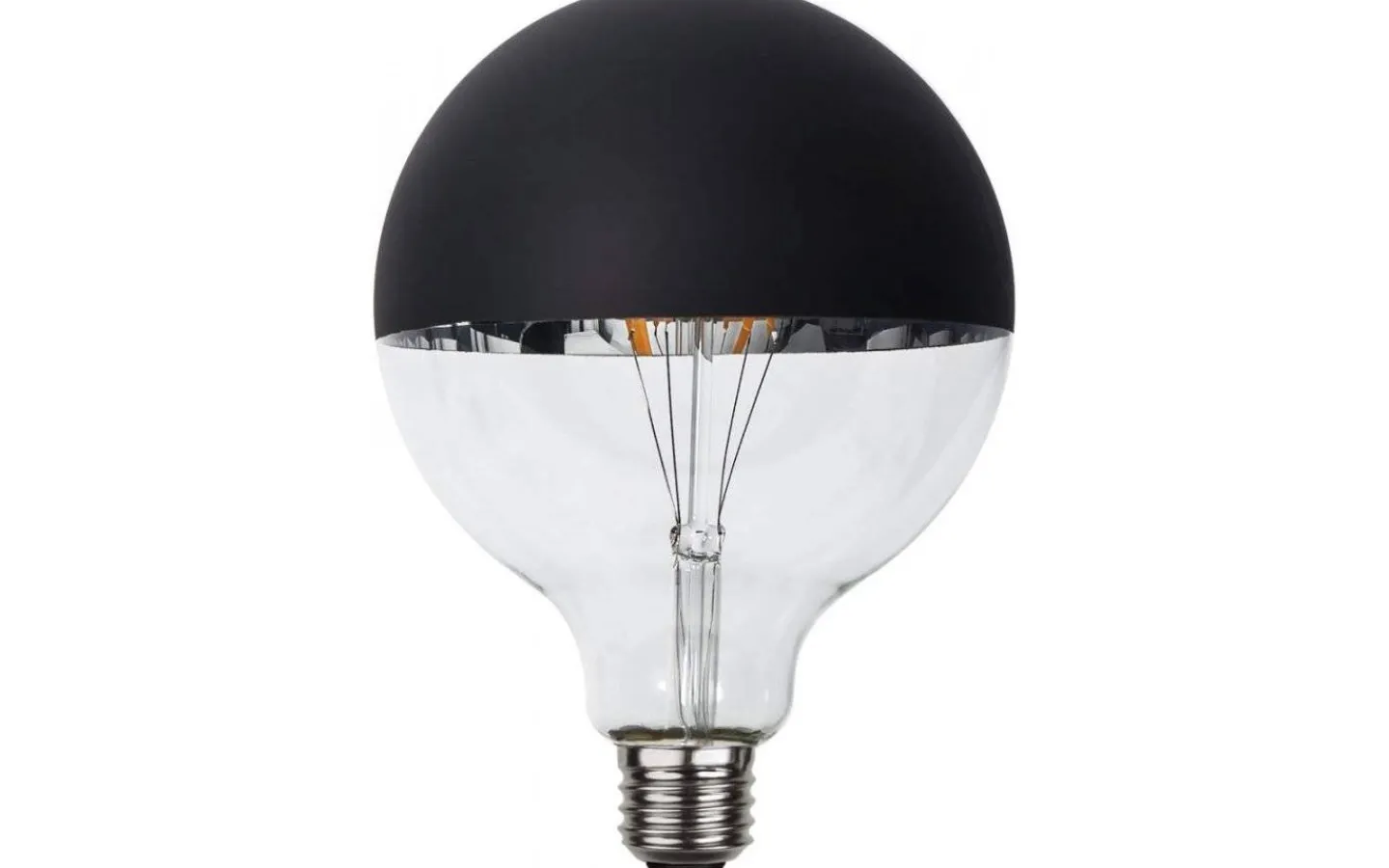 Star Trading LED E27 Glob 125mm Toppförseglad Svart 2600K 250lm 2,8W(25W)* Dekorativa Ljuskällor E27