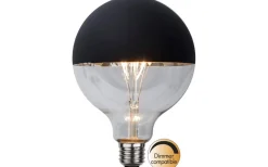 Star Trading LED E27 Glob 125mm Toppförseglad Svart 2600K 250lm 2,8W(25W)* Dekorativa Ljuskällor E27