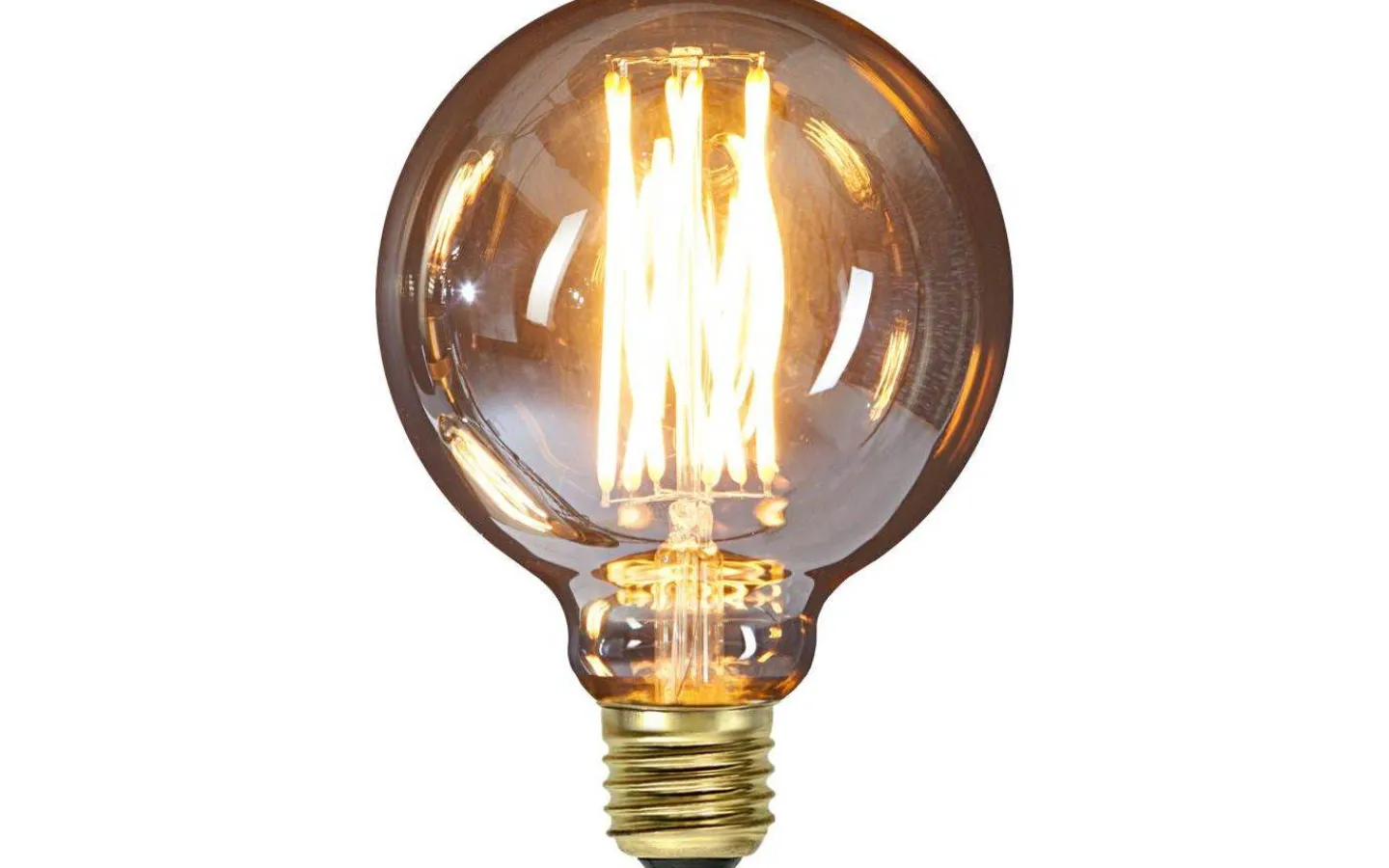 Dekorativa Ljuskällor E27<Star Trading LED E27 Glob 95mm Vintage Gold 1800K 240lm 3,8W(22W)