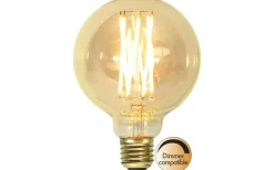 Dekorativa Ljuskällor E27<Star Trading LED E27 Glob 95mm Vintage Gold 1800K 240lm 3,8W(22W)