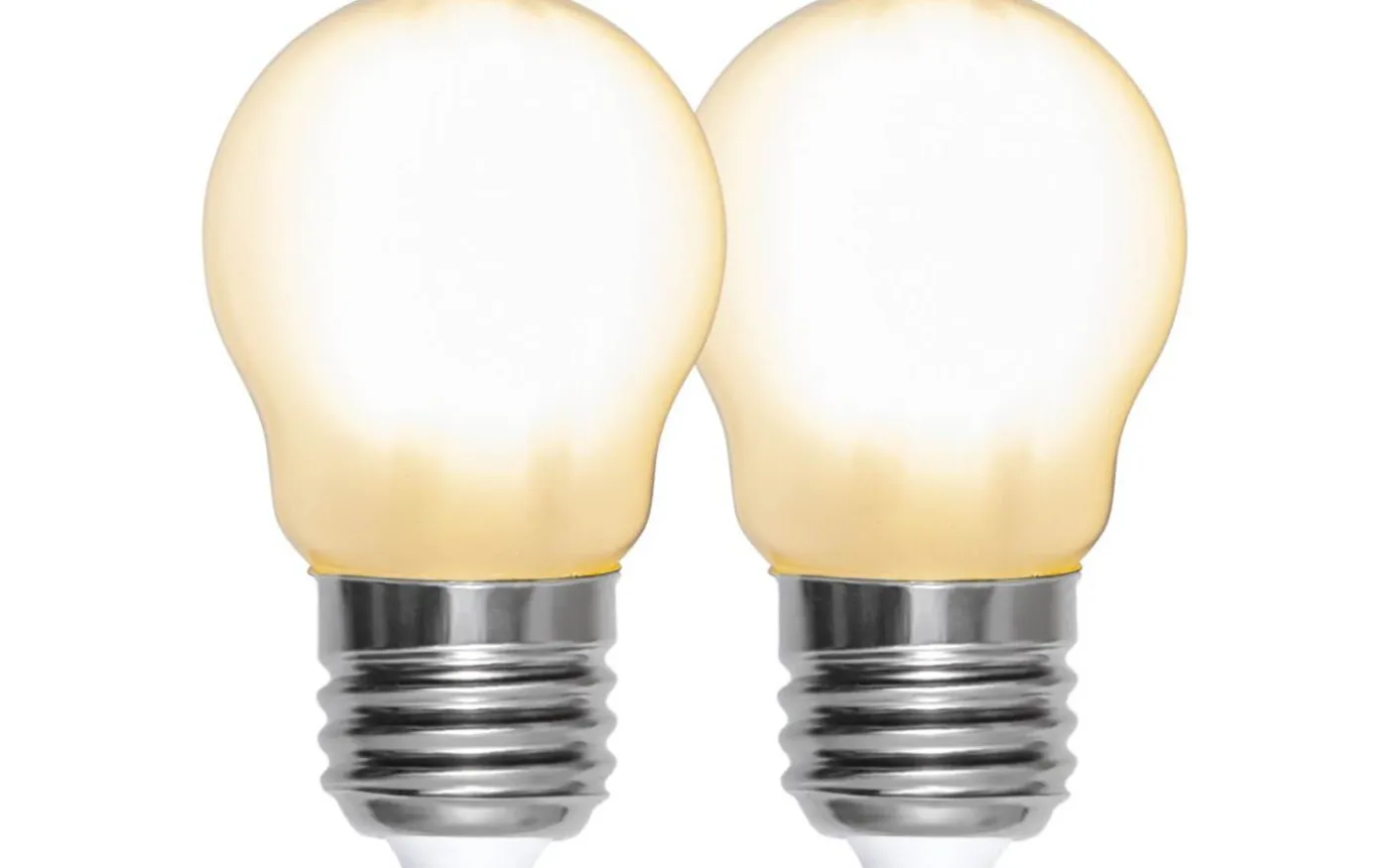 LED E27 Klot Frostad 2700K 470lm 4,5W(40W) 2-pack