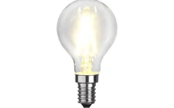 Glödlampsersättare E14<Star Trading LED E14 Klot 2700K 250lm 2,6W(25W)