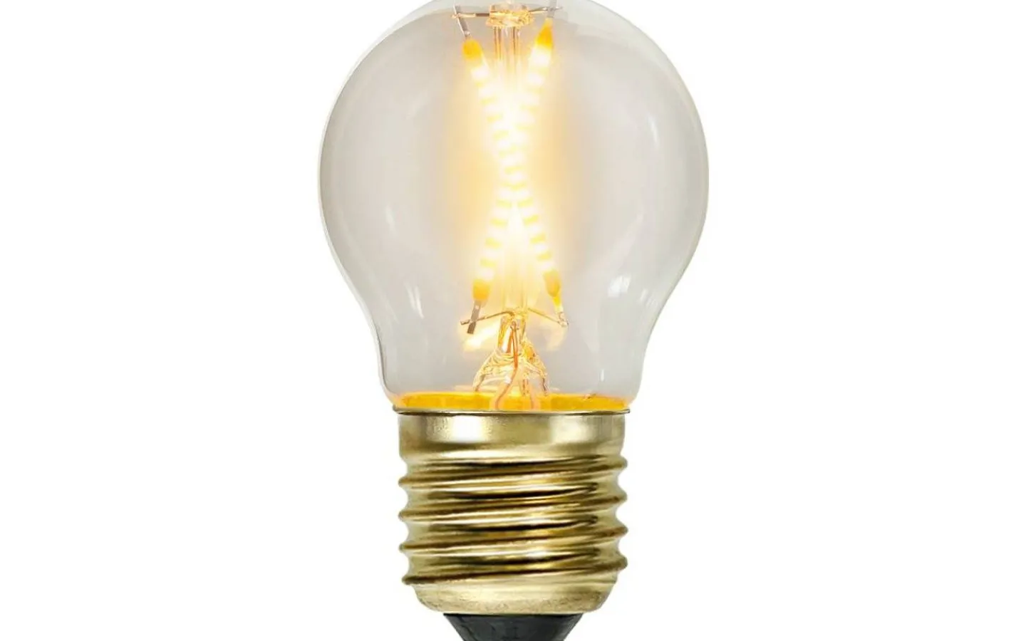 Glödlampsersättare E27<Star Trading LED E27 Klot Soft Glow 2100K 30lm 0,5W(5W)