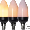 Dekorativa Ljuskällor E14<Star Trading LED E14 Moving Flame 1600K 36lm 2W(3W)