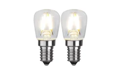 LED E14 Päron 2700K 110lm 1,3W(10W) 2-pack