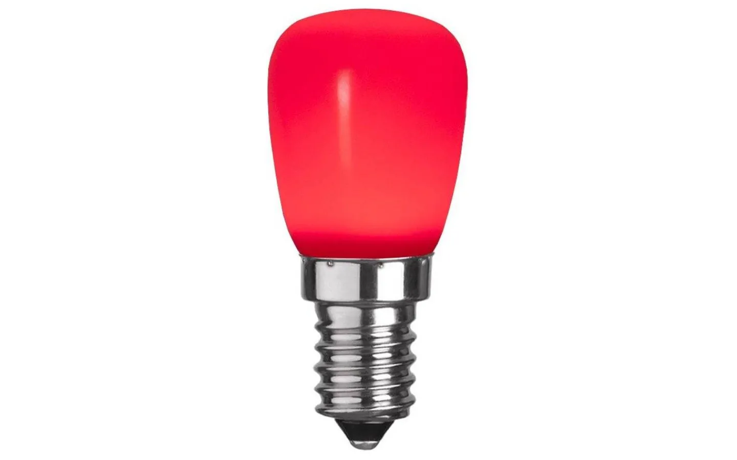 Dekorativa Ljuskällor E14<Star Trading LED E14 Päron Okrossbar Röd 2lm 0,9W