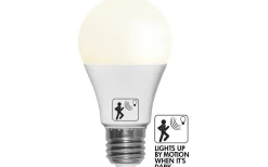 Star Trading LED E27 Rörelsesensor Opal 2700K 470lm 4,8W(40W)* Sensorlampa E27|Opal E27