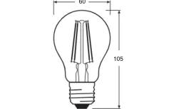 Osram LED E27 Skymningssensor 4000K 470lm 4W(40W)* Sensorlampa E27