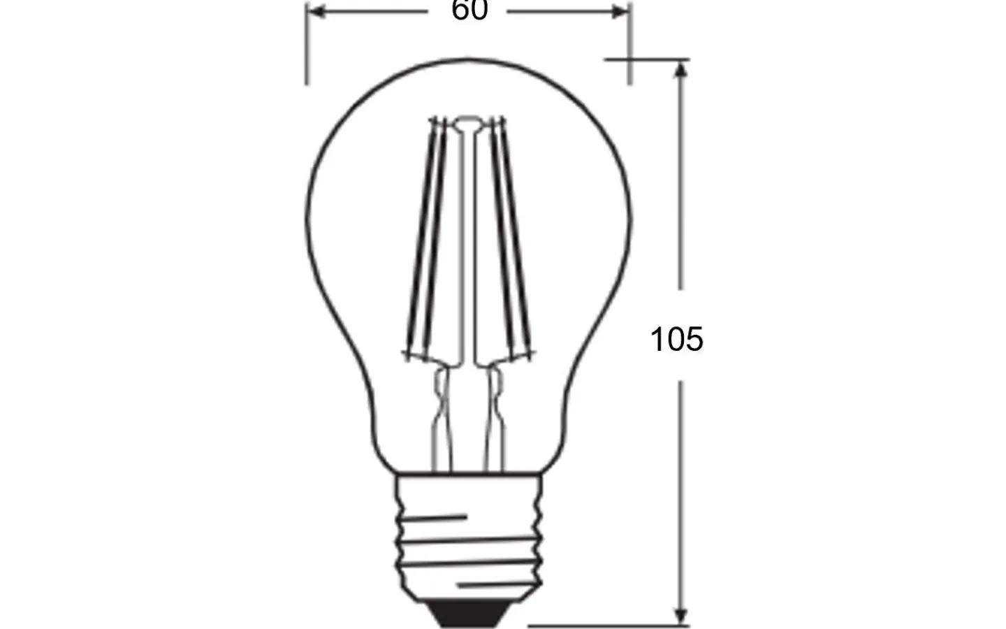 Sensorlampa E27<Osram LED E27 Skymningssensor 4000K 806lm 6,5W(60W)