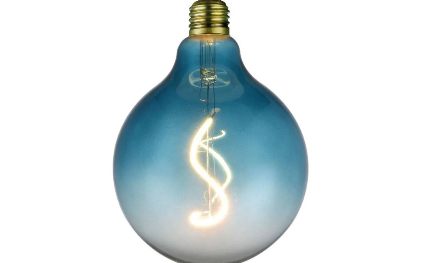 LED E27 3-Steg DIM Glob 125mm 2200K 200lm 4W(20W) Blå