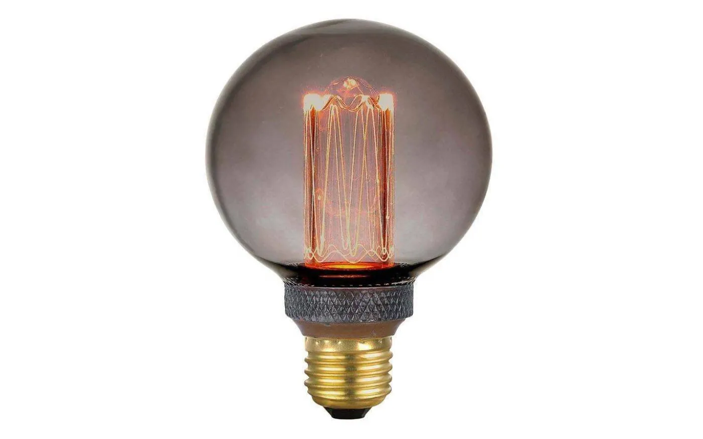 LED E27 3-Steg DIM Glob 80mm 1800K 200lm 5W(20W) Smoke