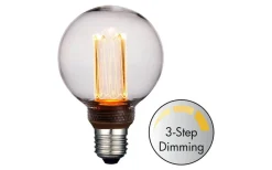 Halo Design LED E27 3-Steg DIM Glob 80mm 3000K 200lm 5W(20W) Blitz* Dekorativa Ljuskällor E27|3-Steg Dim E27