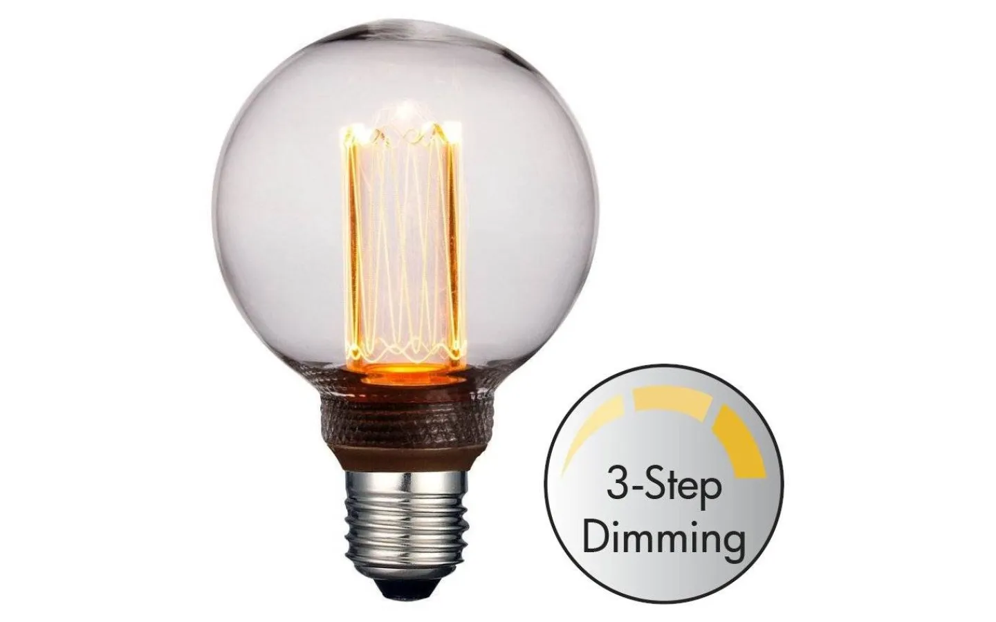 Halo Design LED E27 3-Steg DIM Glob 80mm 3000K 200lm 5W(20W) Blitz* Dekorativa Ljuskällor E27|3-Steg Dim E27