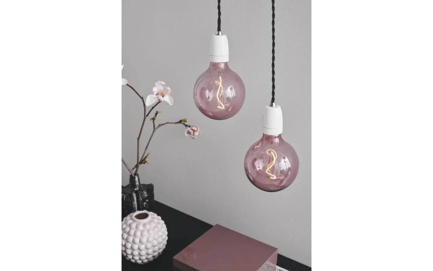 Dekorativa Ljuskällor E27|3-Steg Dim E27<Halo Design LED E27 3-Steg DIM Glob 125mm 2200K 200lm 4W(20W) Rose