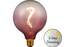 Dekorativa Ljuskällor E27|3-Steg Dim E27<Halo Design LED E27 3-Steg DIM Glob 125mm 2200K 200lm 4W(20W) Rose