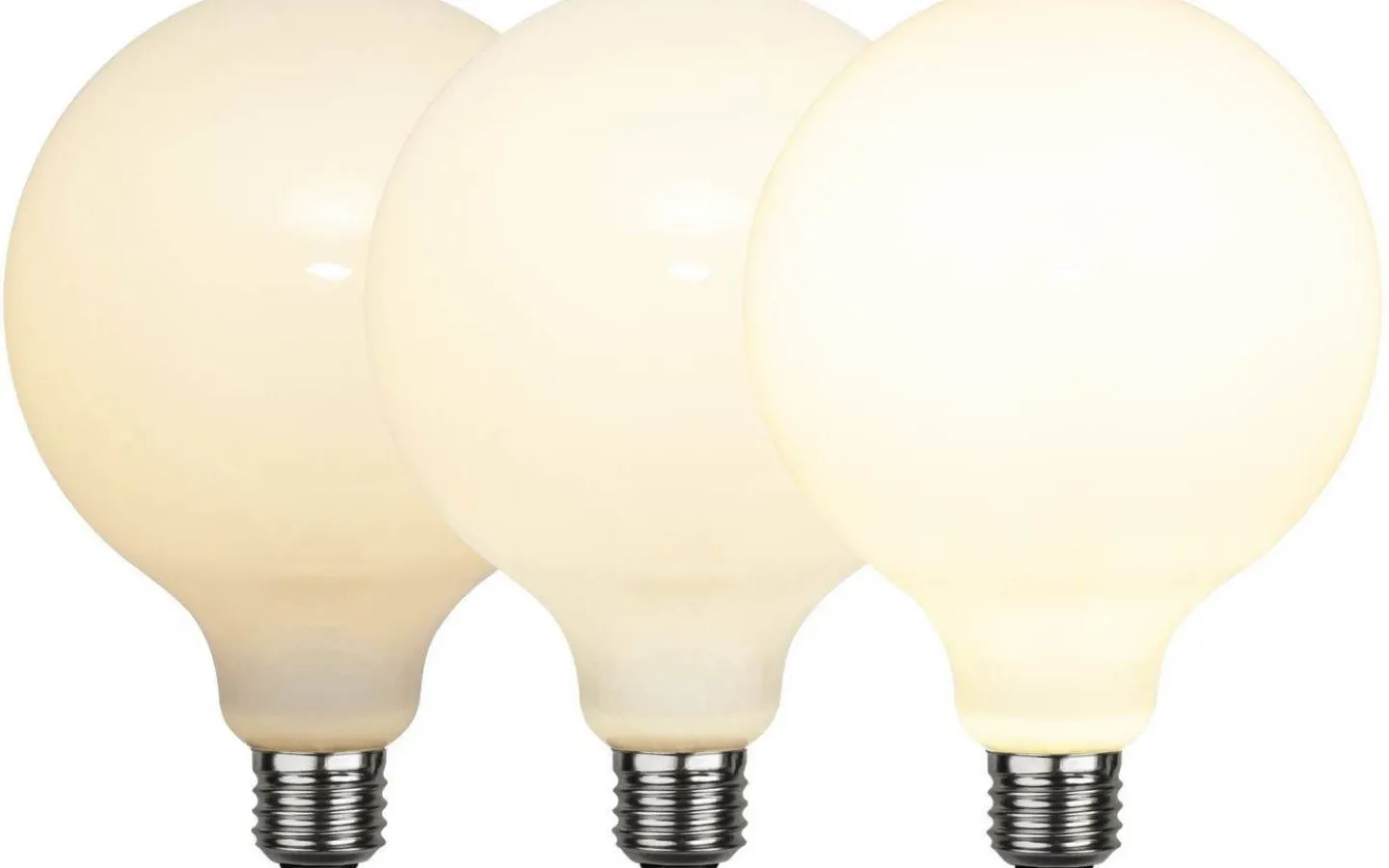 Dekorativa Ljuskällor E27|3-Steg Dim E27<Star Trading LED E27 3-Steg DIM Glob 125mm Opal RA90 2700K 800lm 7,5W(60W)