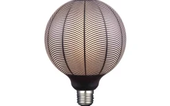 LED E27 3-Steg DIM Glob 125mm Print Leaves 3000K 270lm 6W(25W)