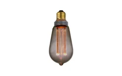 Halo Design LED E27 3-Steg DIM Lyktlampa Soft Glow 1800K 120lm 5W(10W) Smoke* Dekorativa Ljuskällor E27|Heavy Smoke E27