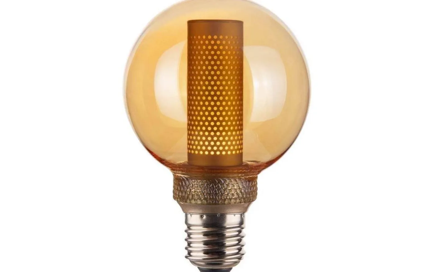 LED E27 3-Steg DIM Minne Glob 80mm 2000K 300lm 3W(25W) Amber
