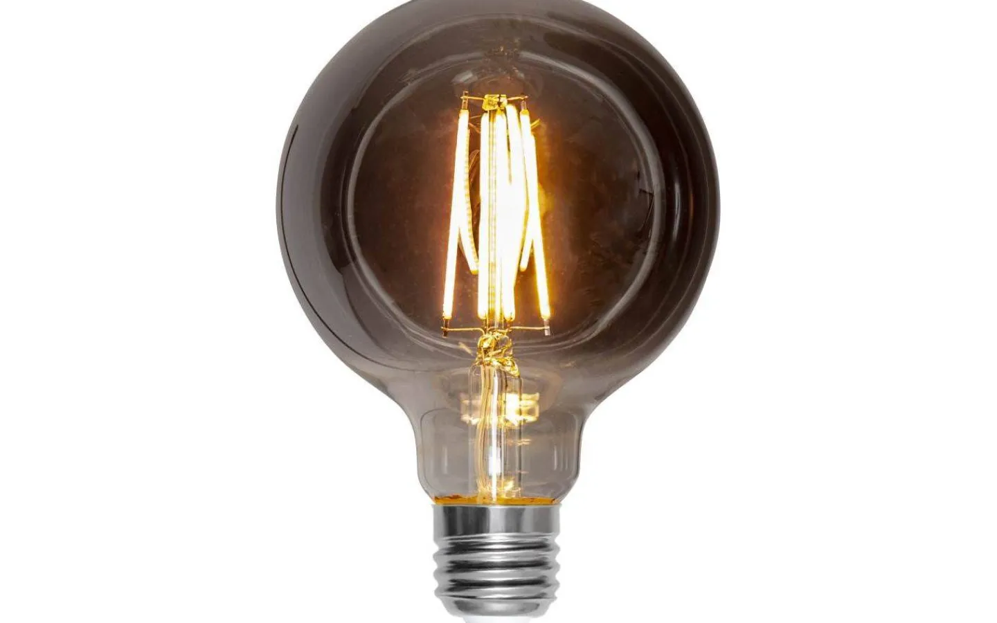 Star Trading LED E27 3-Steg DIM Minne Glob 95mm Soft Glow Smoke 2200K 260lm 3,9W(25W)* Dekorativa Ljuskällor E27|Heavy Smoke E27