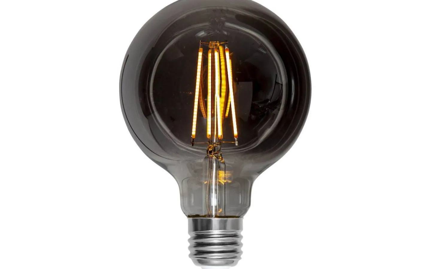 Star Trading LED E27 3-Steg DIM Minne Glob 95mm Soft Glow Smoke 2200K 260lm 3,9W(25W)* Dekorativa Ljuskällor E27|Heavy Smoke E27