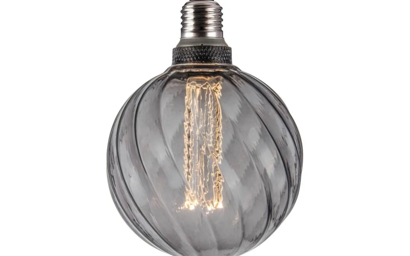 LED E27 3-Steg DIM Minne Glob 125mm 3000K 300lm 4,5W(30W) Smoke