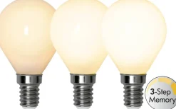 LED E14 3-Steg DIM Minne Klot Opal 2700K 380lm 4W(34W)