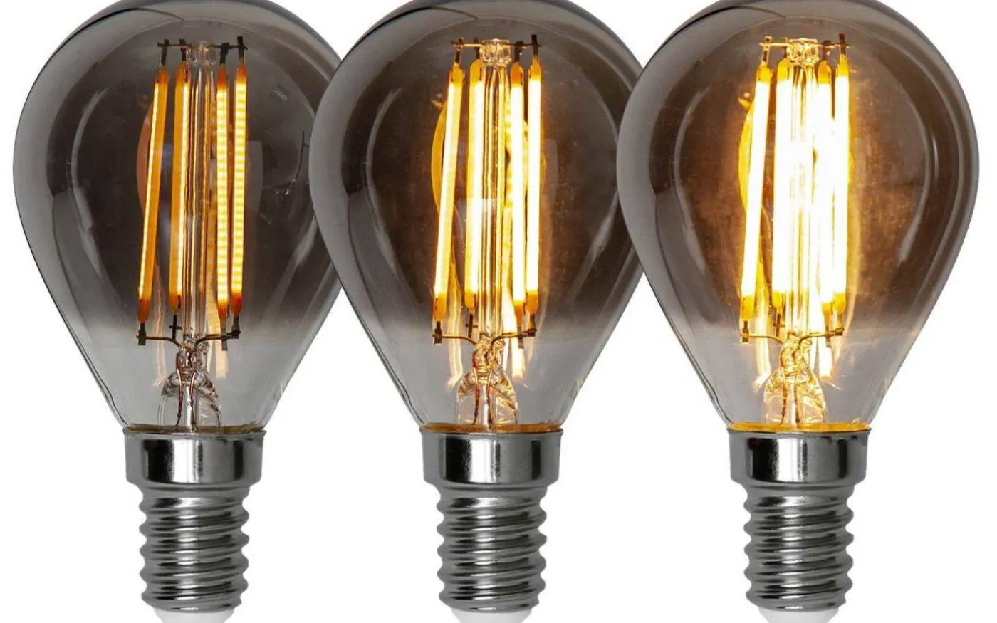 LED E14 3-Steg DIM Minne Klot Soft Glow Smoke 2200K 150lm 2,9W(15W)