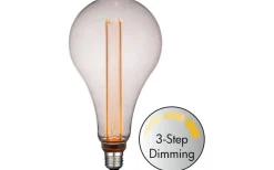 LED E27 3-Steg DIM Stor 165mm 3000K 200lm 2W(20W) Blitz