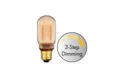 LED E27 3-Steg DIM Tube 1800K 200lm 5W(20W) Amber