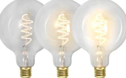 Dekorativa Ljuskällor E27|3-Steg Dim E27<Star Trading LED E27 3-Steg DIM-Minne Glob 125mm Spiral 2100K 270lm 4W(27W)