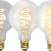 LED E27 3-Steg DIM-Minne Glob 95mm Spiral 2100K 270lm 4W(25W)