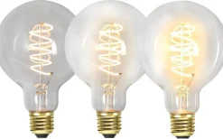 LED E27 3-Steg DIM-Minne Glob 95mm Spiral 2100K 270lm 4W(25W)