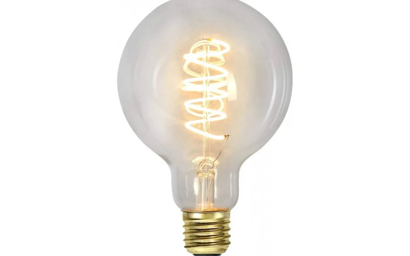 LED E27 3-Steg DIM-Minne Glob 95mm Spiral 2100K 270lm 4W(25W)