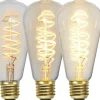 LED E27 3-Steg DIM-Minne Lyktlampa Spiral 2100K 270lm 4W(27W)