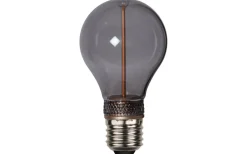 Star Trading LED E27 3-Steg DIM-Minne Normal DecoLed One Svart 1800K 60lm 2W(6W)* 3-Steg Dim E27