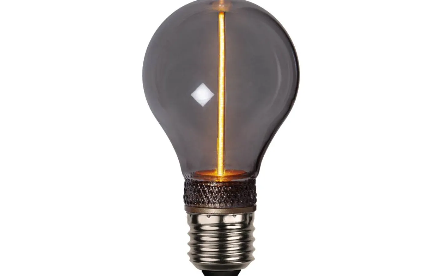 Star Trading LED E27 3-Steg DIM-Minne Normal DecoLed One Svart 1800K 60lm 2W(6W)* 3-Steg Dim E27