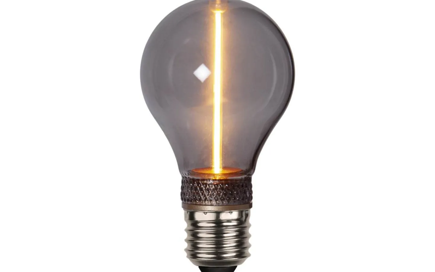 Star Trading LED E27 3-Steg DIM-Minne Normal DecoLed One Svart 1800K 60lm 2W(6W)* 3-Steg Dim E27