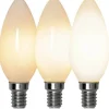 Star Trading LED E14 3-stegs DIM Minne Kron Opal 2700K 380lm 4W(34W)* Dekorativa Ljuskällor E14|3-Steg Dim E14