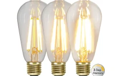 Star Trading LED E27 3-Stegs DIM Minne Lyktlampa Soft Glow 2100K 700lm 6,5W(50W)* 3-Steg Dim E27