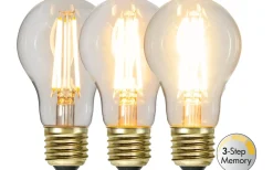 3-Steg Dim E27<Star Trading LED E27 3-Stegs DIM Minne Normal Soft Glow 2100K 700lm 6,5W(50W)