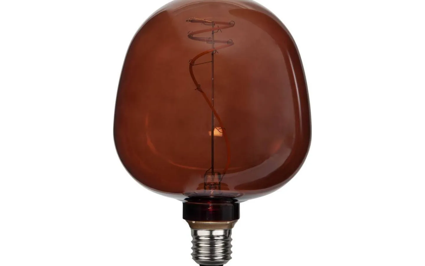 Dekorativa Ljuskällor E27<Star Trading LED E27 Stor 125mm DecoLED Brun 1800K 45lm 2W