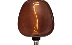 Dekorativa Ljuskällor E27<Star Trading LED E27 Stor 190mm DecoLED Brun 1800K 45lm 2W